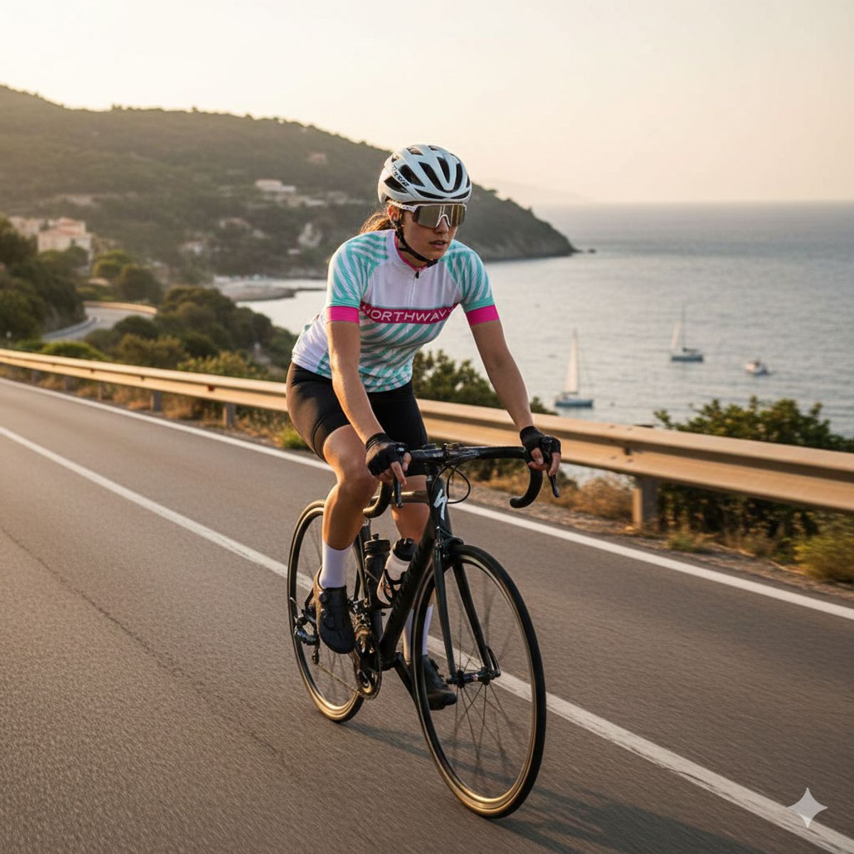 360 - Tricota Ciclismo Mujer Northwave® Logo 3 Whitelight