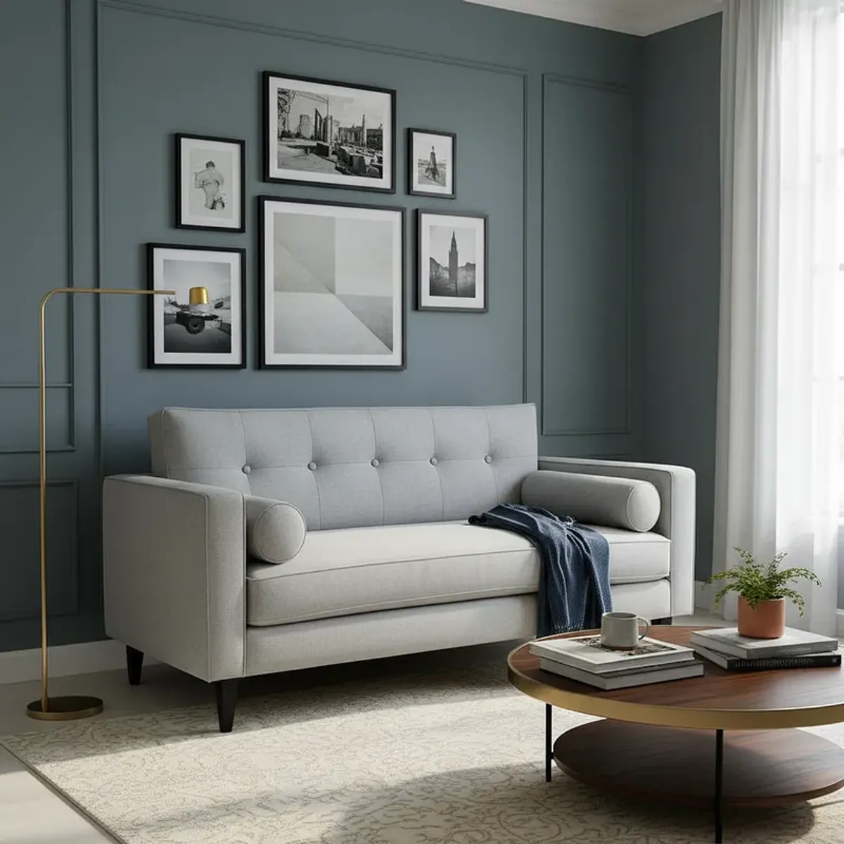 FLOBAL - Sofá 3 Cuerpos Retro