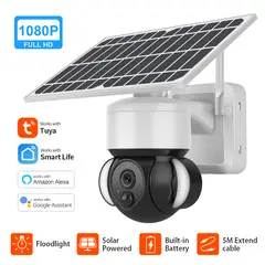 GENERICO - Cámara PTZ 4G con Panel Solar Full HD 3mp para Exterior