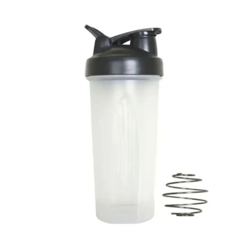 CITYSHOP - Vaso Deportivo Shaker Bikul 600 ml  Transparente con Tapa Negra