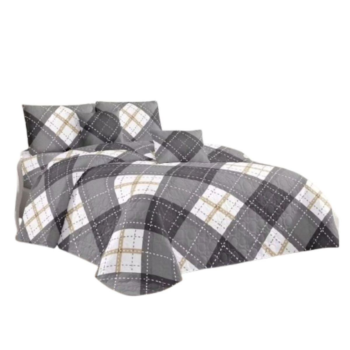 GENERICO - Cubrecama Quilt Verano 2 Plazas - Highland KFL617