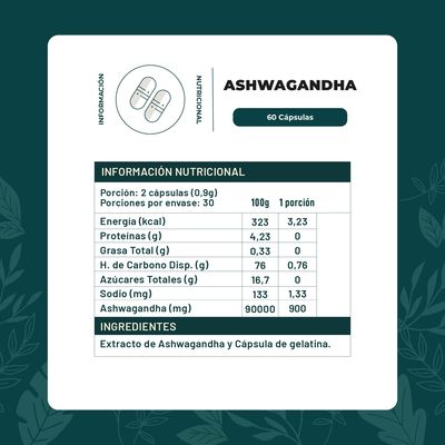 Imagen 2 del producto Pack Ashwagandha + L- Teanina - 120 Cápsulas Karun Life