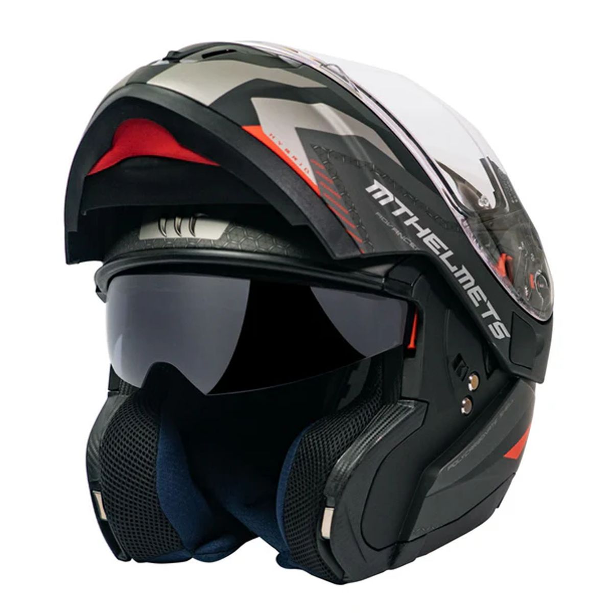MT - Casco MT FU401 Atom SV Hibrido F5 Rojo Mate + Fogoff mt-v-16