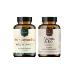 KARUNLIFE - Pack Ashwagandha + Melena De Leon - 120 Cápsulas Karun Life