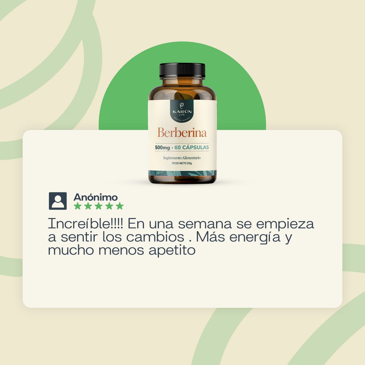 KARUNLIFE - Pack X2 Berberina 500 Mg - 120 Capsulas Karun Life