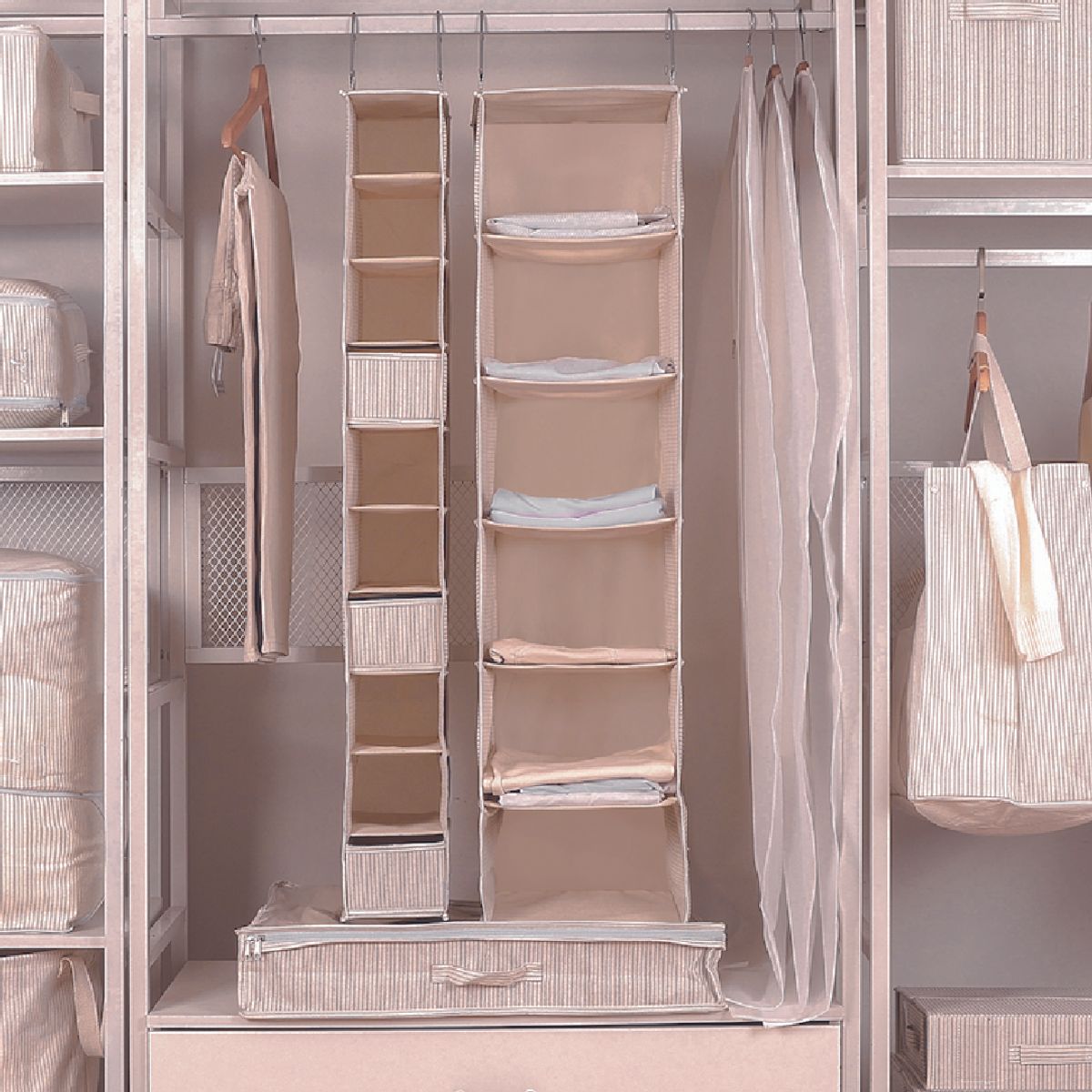 HOME LOGICS - Set de 3 Organizadores de Cajón Plegable Home Logics