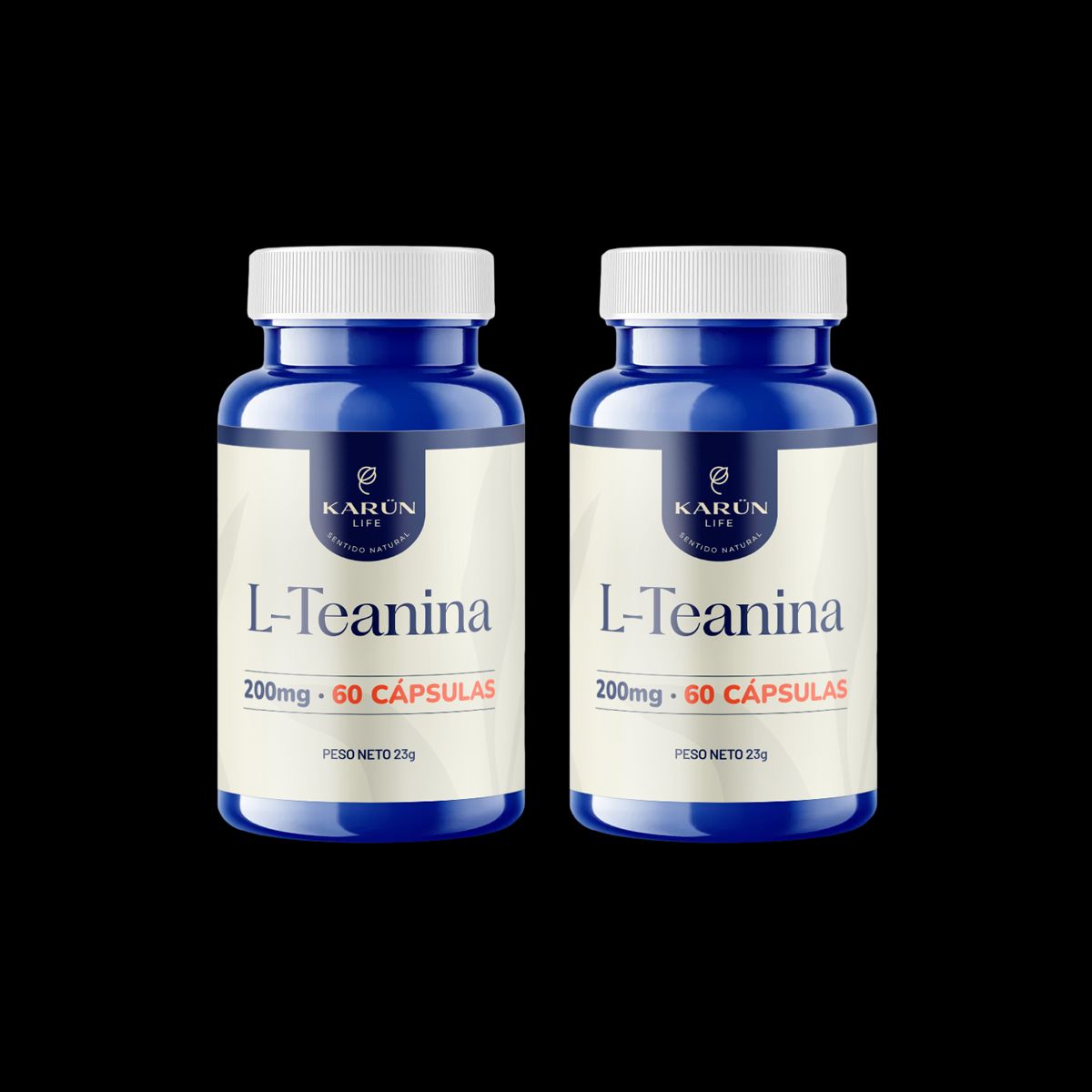 KARUNLIFE - Pack X2 L- Teanina 200 Mg - 120 Capsulas Karun Life