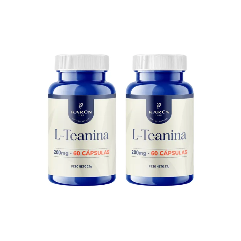 KARUNLIFE - Pack X2 L- Teanina 200 Mg - 120 Capsulas Karun Life