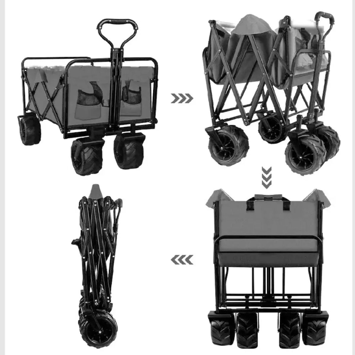 KIDSCOOL - Carro Wagon Gris Plegable