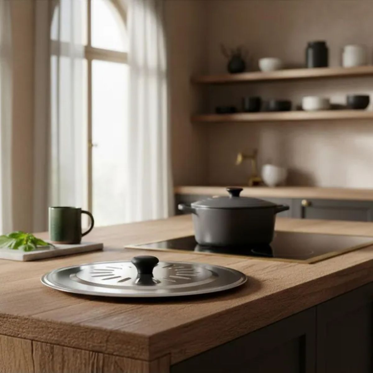 GENERICO - 2 Tapa para Olla de Aluminio 18cm