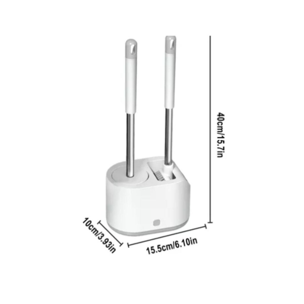 GENERICO - Juego De Doble Cepillo De Inodoro Flexible de Baño Limpieza