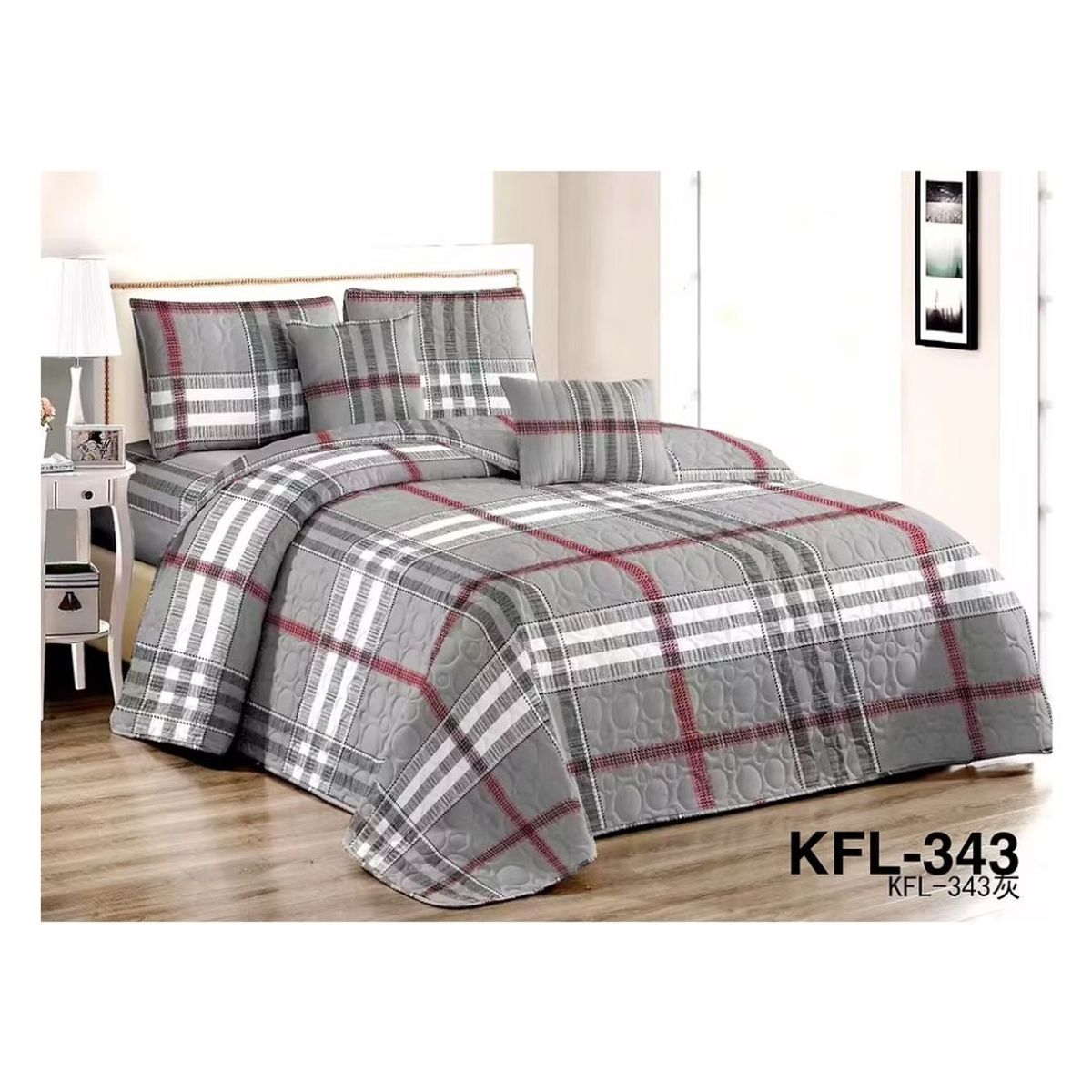 GENERICO - Cubrecama Quilt Verano 2 Plazas - Gales KFL343