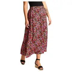 LORENZO DI PONTTI - Falda Rojo Maxi No Elasticado Calce Normal