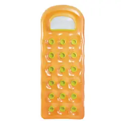 INTEX - Flotador Colchoneta Inflable 18-Pocket Naranja
