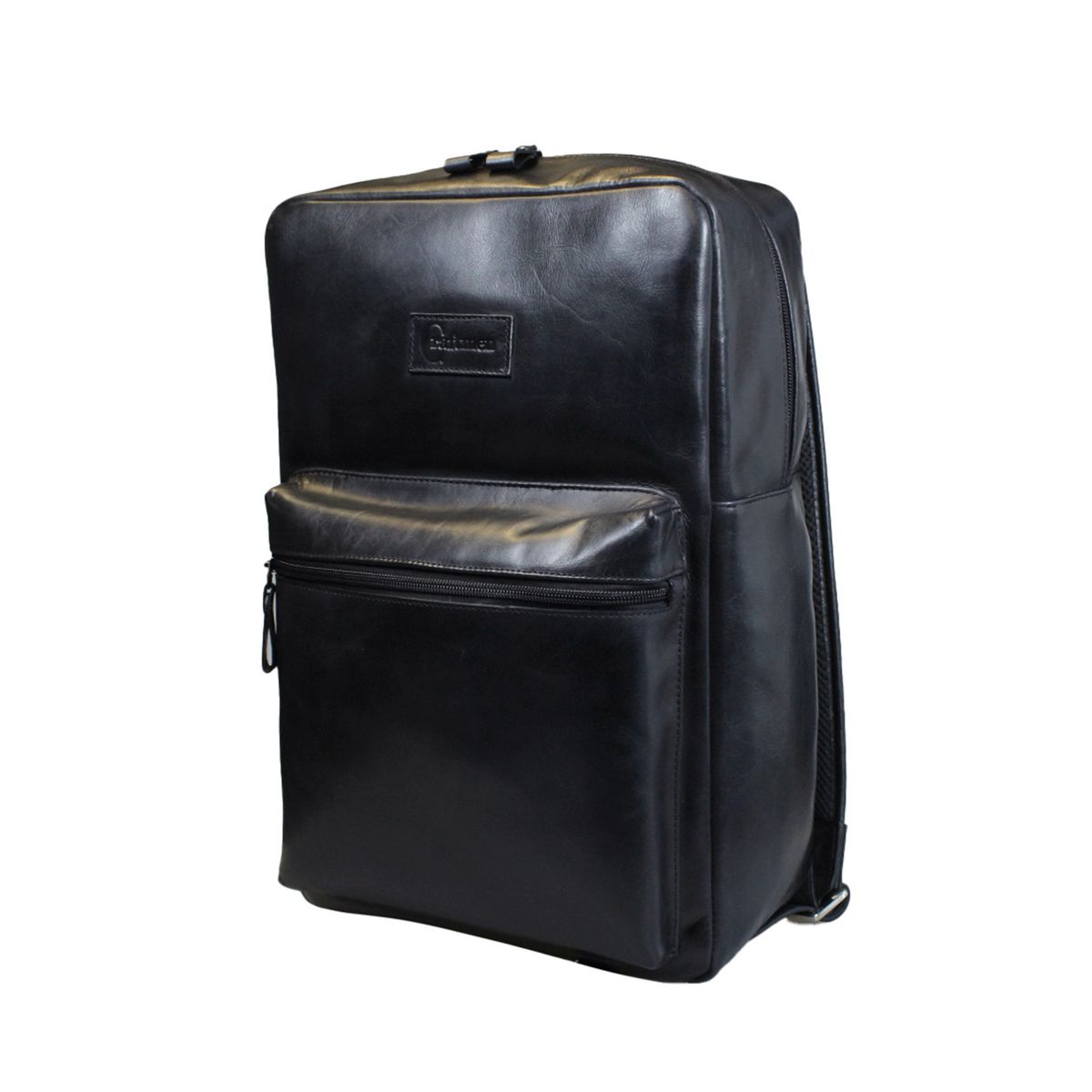 CRAFTMEN - Mochila 100% Cuero genuino Glasgow color Negro