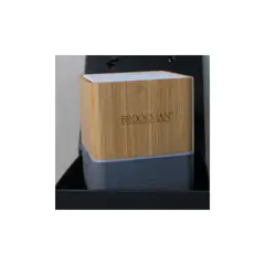 BROOKMAN - Parlante Bluetooth V53 con caja negra y batería 1200mAh