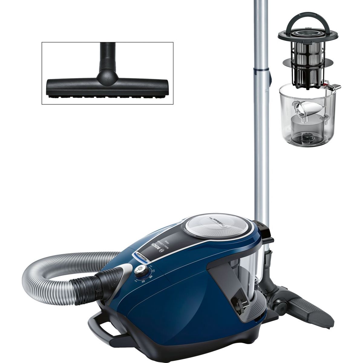 BOSCH - Aspiradora sin bolsa ProSilence Bosch Azul