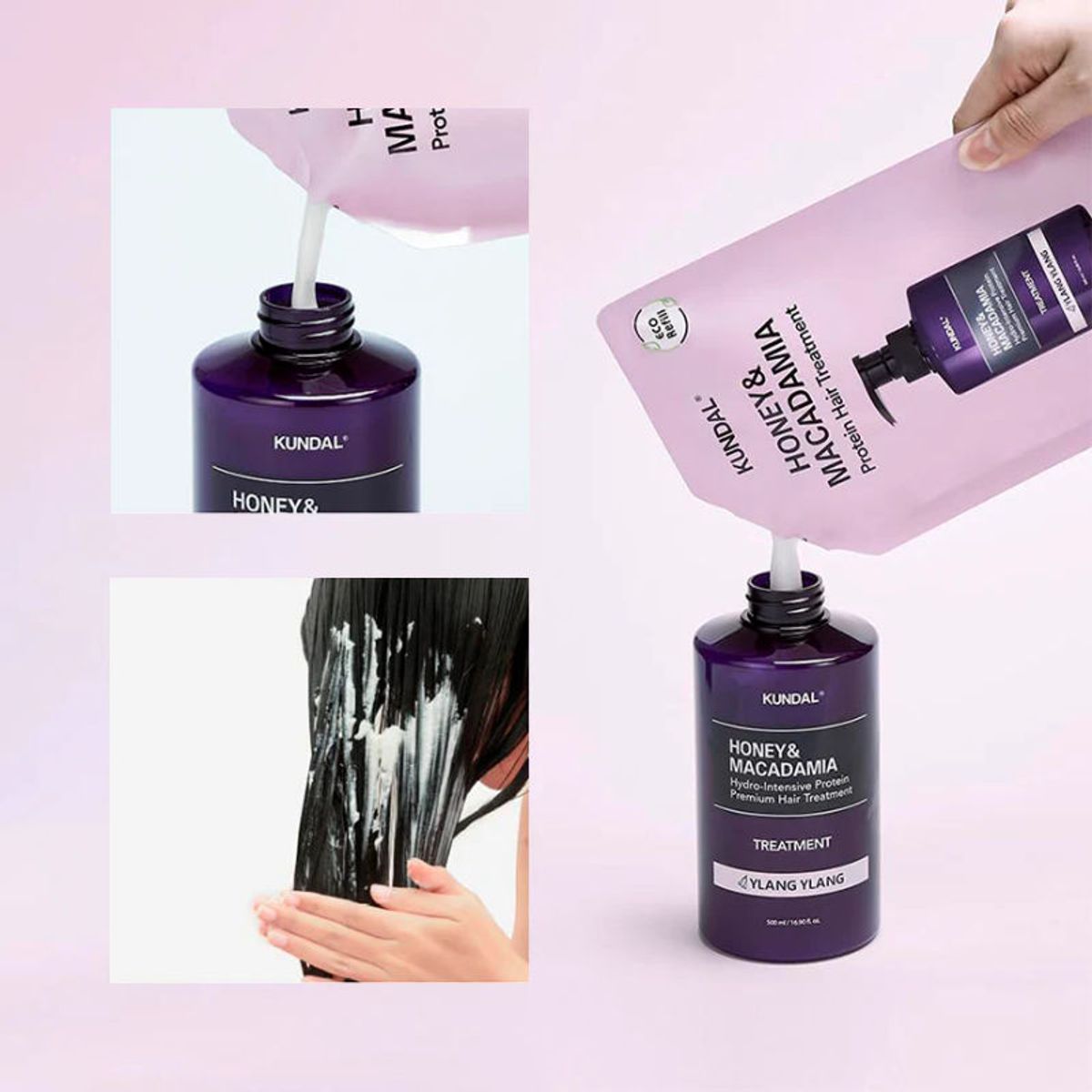 KUNDAL - Tratamiento Capilar Refill con Miel & Macadamia  Kundal 400ml