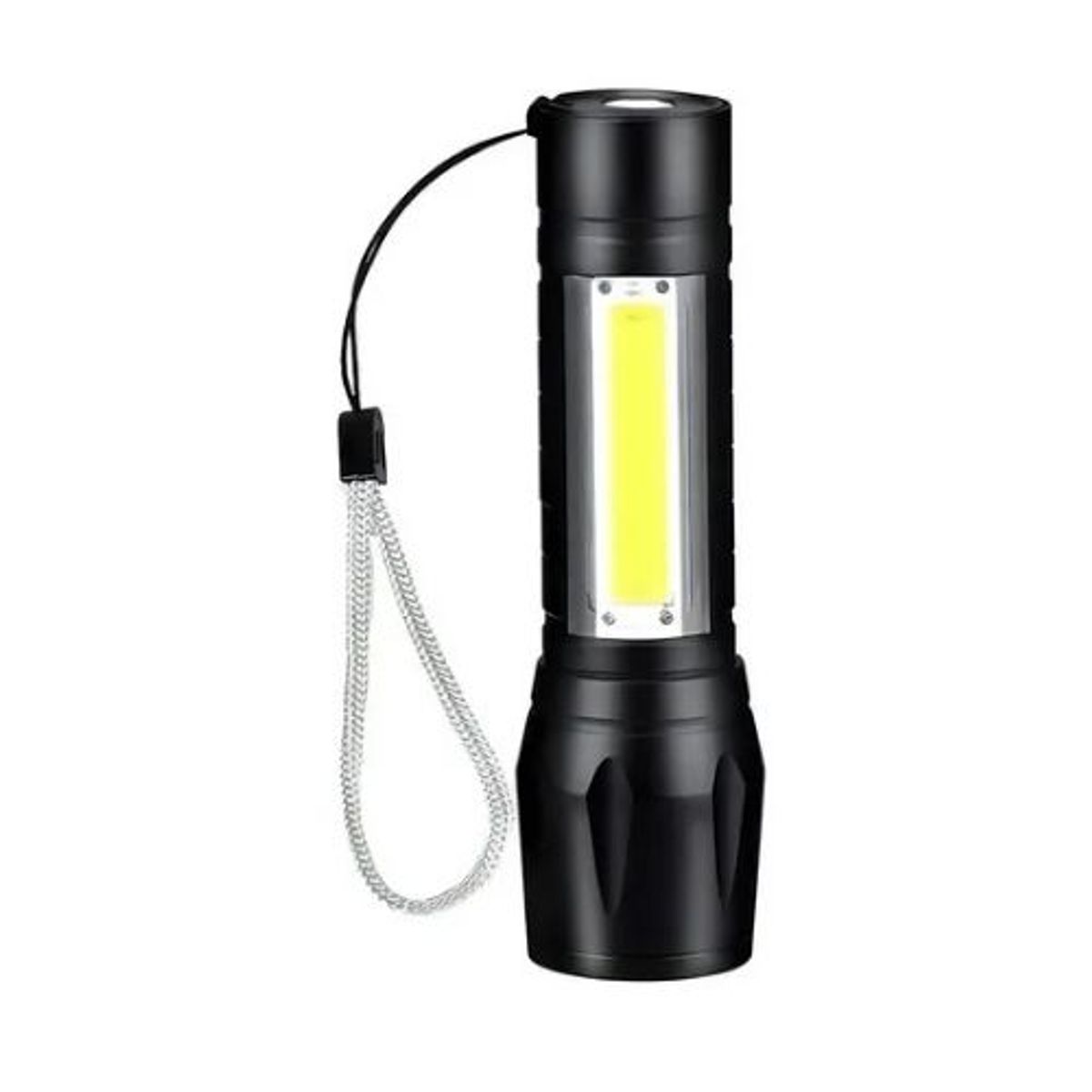 GENERICO - MINI LINTERNA USB CHARGE MRY7013 NEGRO