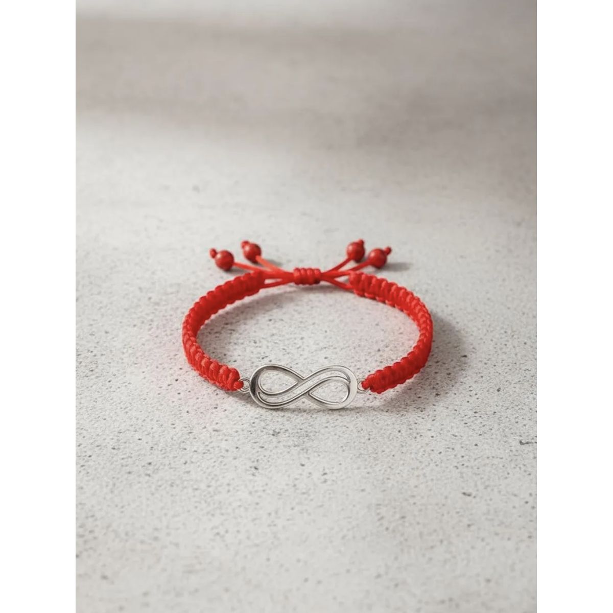 HAOKIDS - Pulsera roja mujer con dije Infinito de eterno y ilimitado
