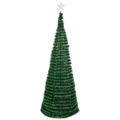 GENERICO - Árbol De Navidad Plegable Espiral Verde 150 Cm