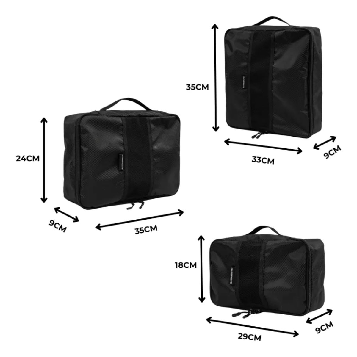 GARMENTO - 3 Organizadores De Equipaje Viaje Garmento Maleta Y Mochila