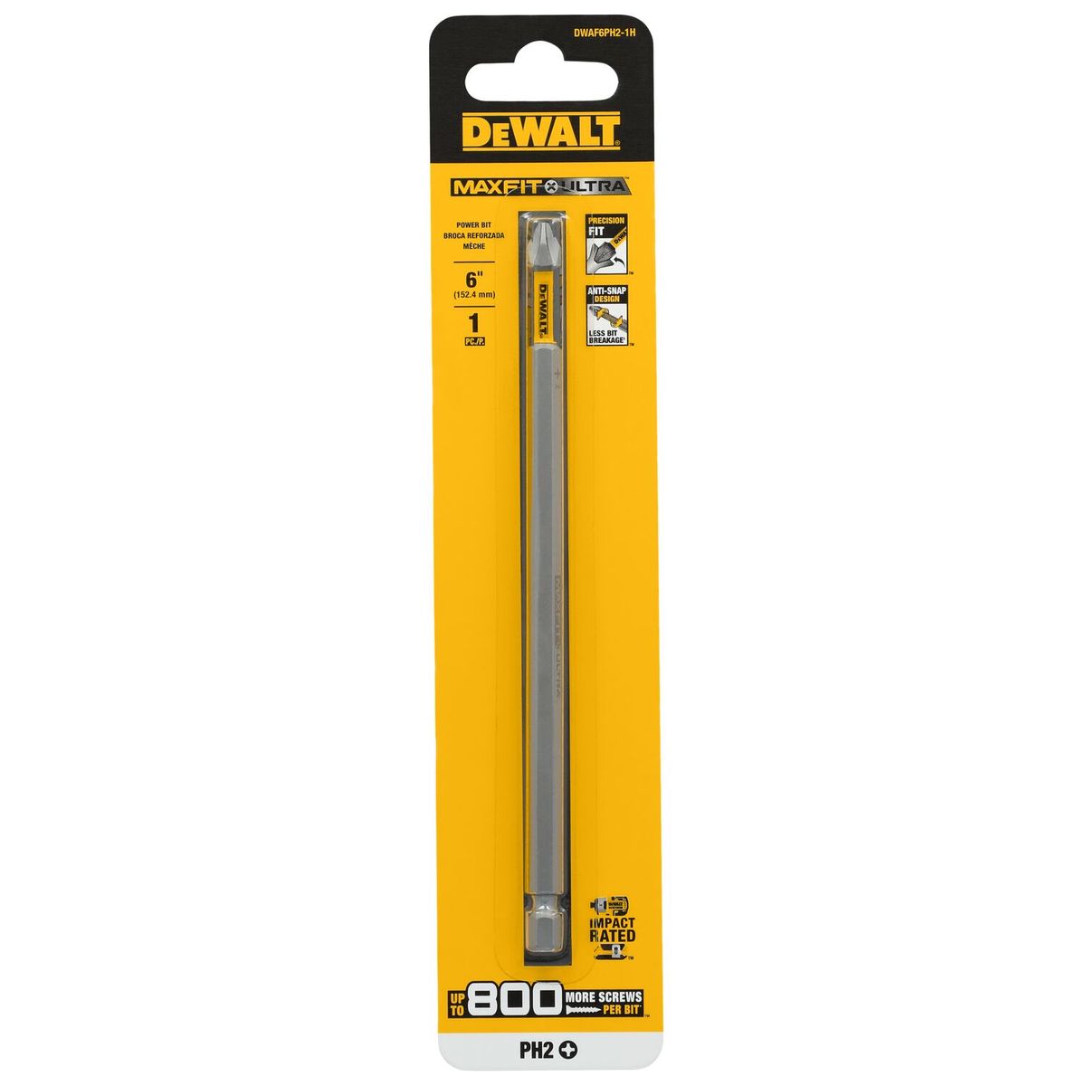 Punta De Destornillador Larga Hexagonal Dewalt Dwaf6ph2-1h, marca DEWALT - Foto Principal