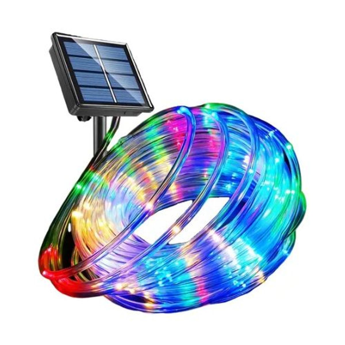 GENERICO - Manguera Tubo Luz Led Solar Tubo Flexible 10 Metros Navidad Multicolor