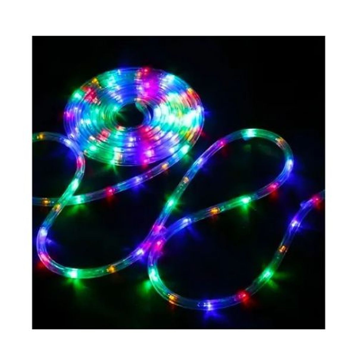 GENERICO - Manguera Tubo Luz Led Solar Tubo Flexible 10 Metros Navidad Multicolor