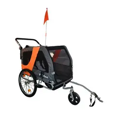KIDSCOOL - Carrito Jogger Baby Trailer single Gris
