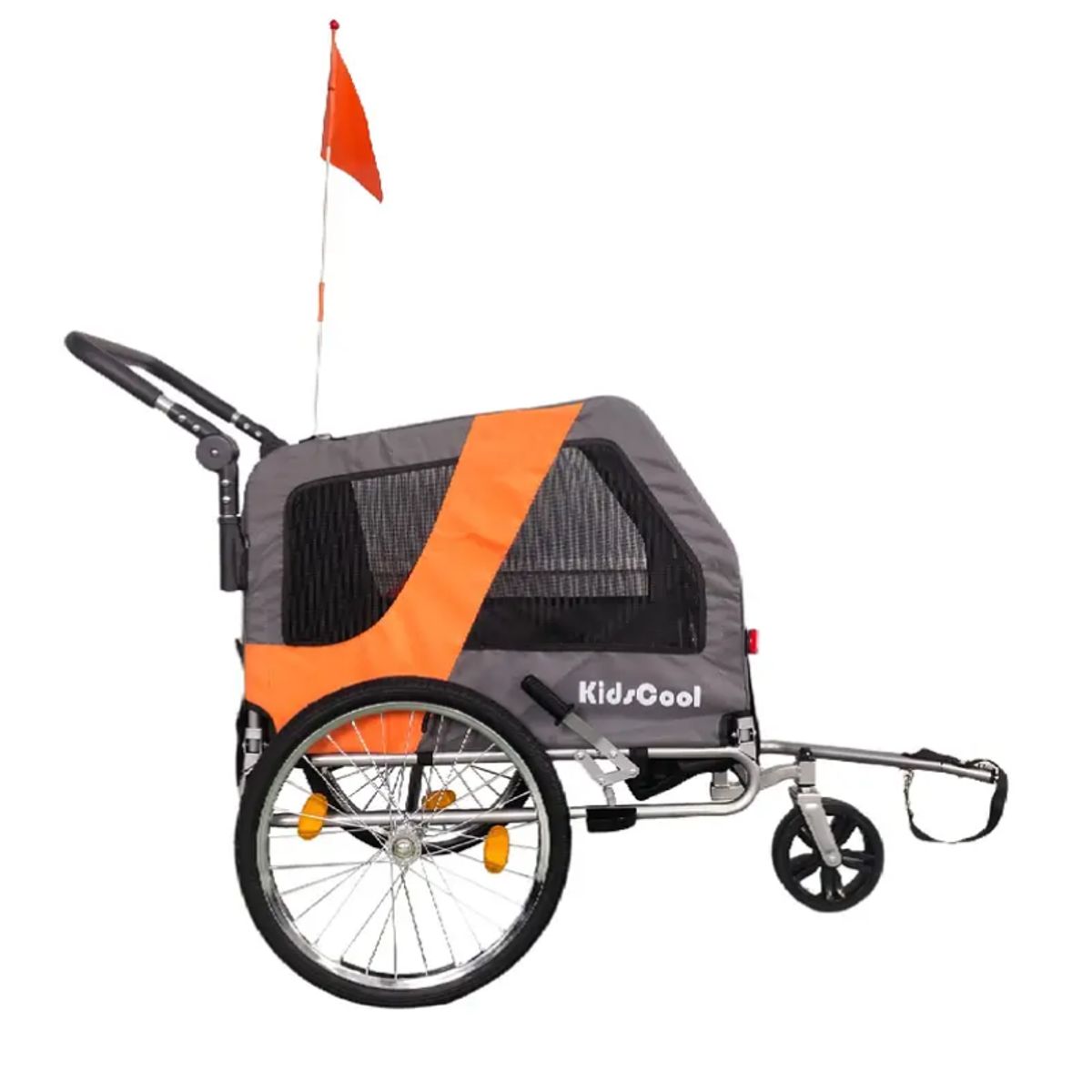 KIDSCOOL - Carrito Jogger Baby Trailer single Gris