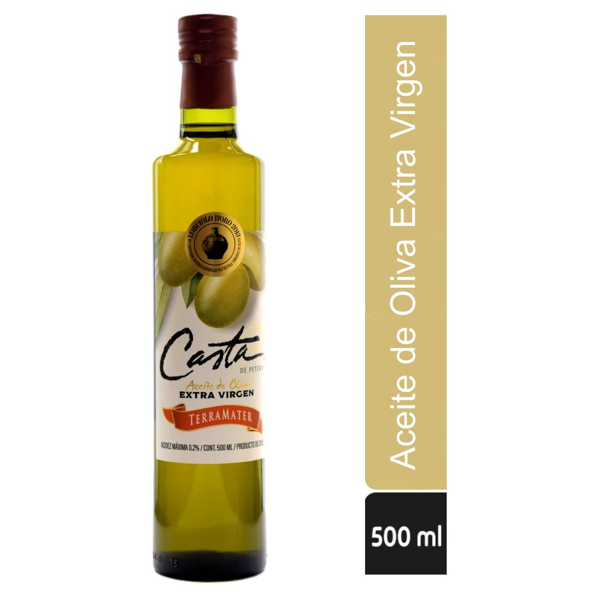TERRAMATER - Aceite De Oliva Extra Virgen Casta 500ml - Terramater