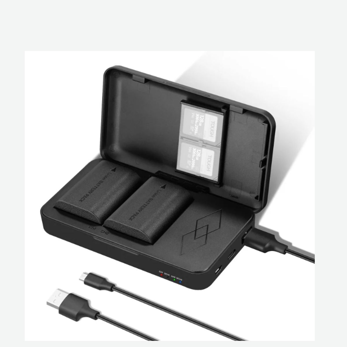 NEEWER - KIT 2 BATERÍAS NEEWER + CARGADOR + ESTUCHE TARJETA LP-E6 MODELO DB-LPE6