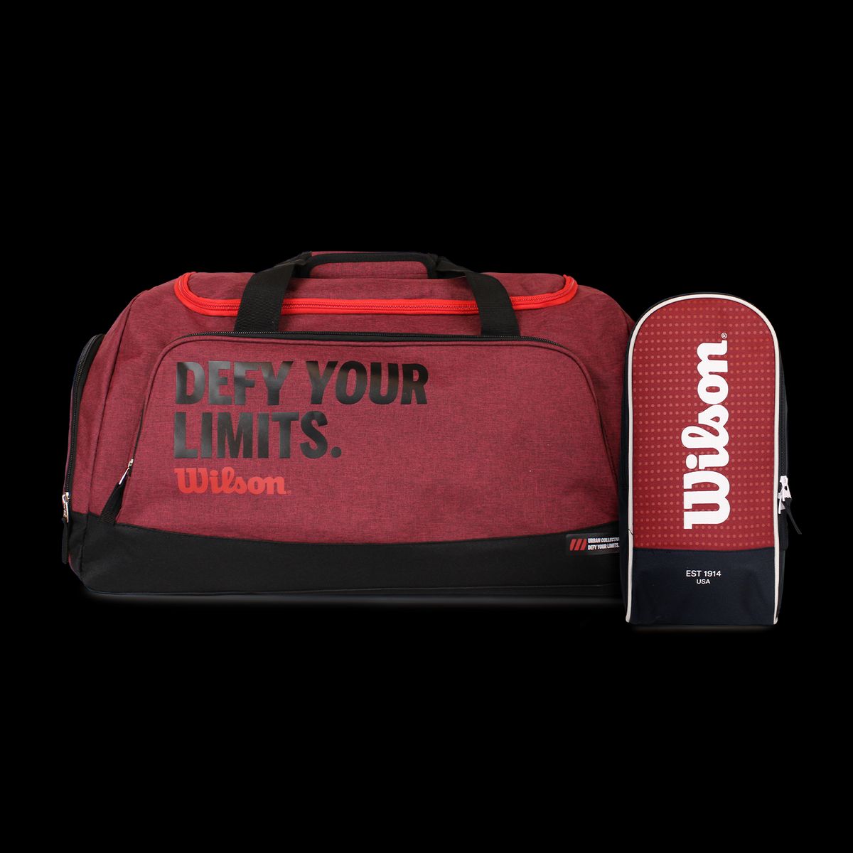 WILSON - Pack Wilson Bolso Ulsan + Botinero zapatos Manchester Burdeo