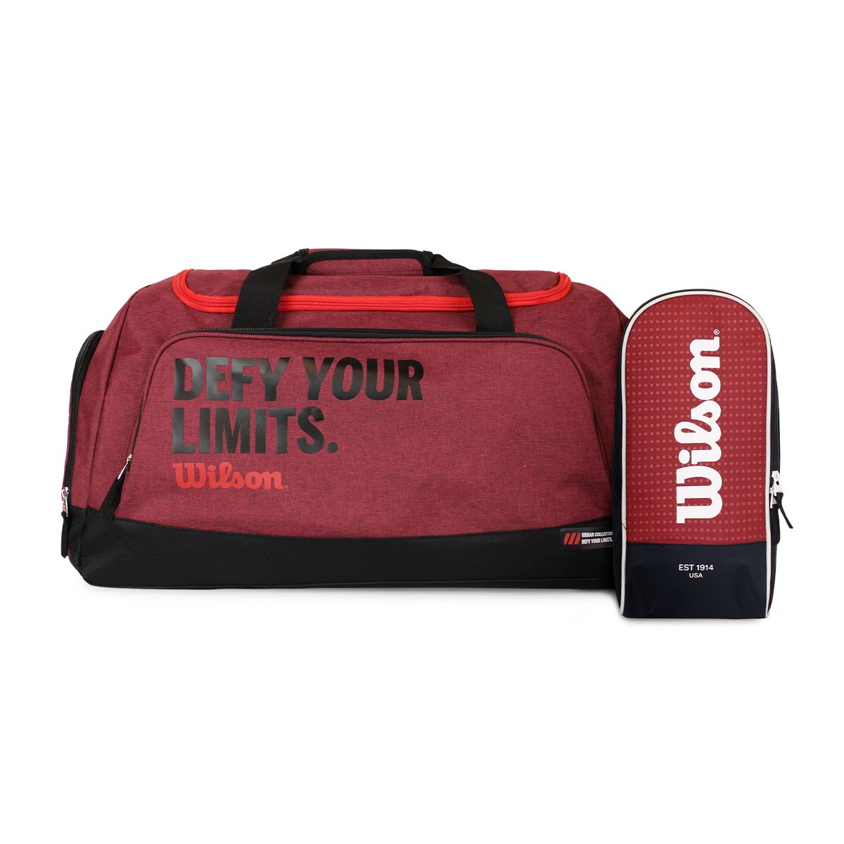 WILSON - Pack Wilson Bolso Ulsan + Botinero zapatos Manchester Burdeo