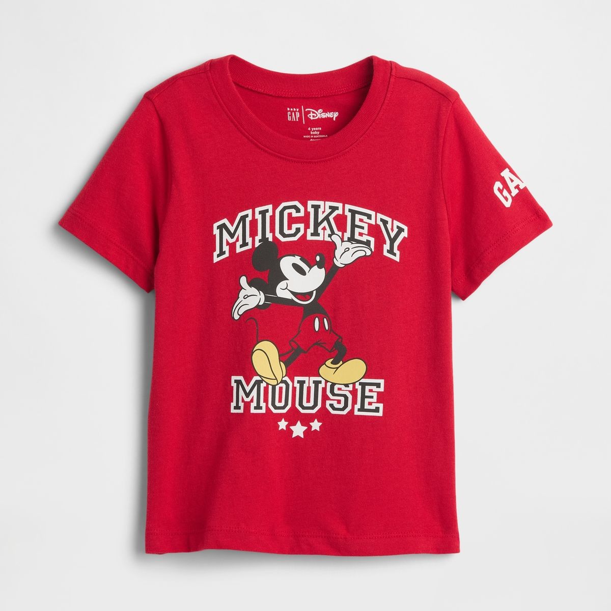 GAP - Polera Gap Mickey Mouse Manga Corta Toddler Niño