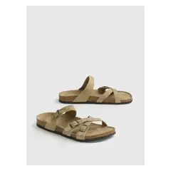 LOUNGE - Sandalias Cruzadas Suede