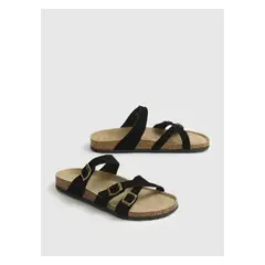 LOUNGE - Sandalias Cruzadas Suede