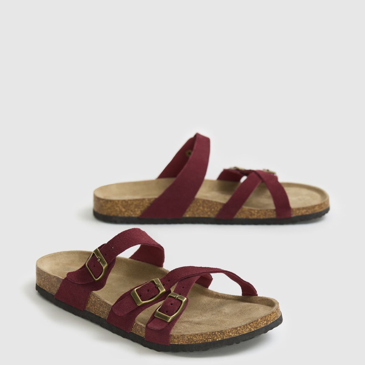 LOUNGE - Sandalias Cruzadas Suede LOUNGE