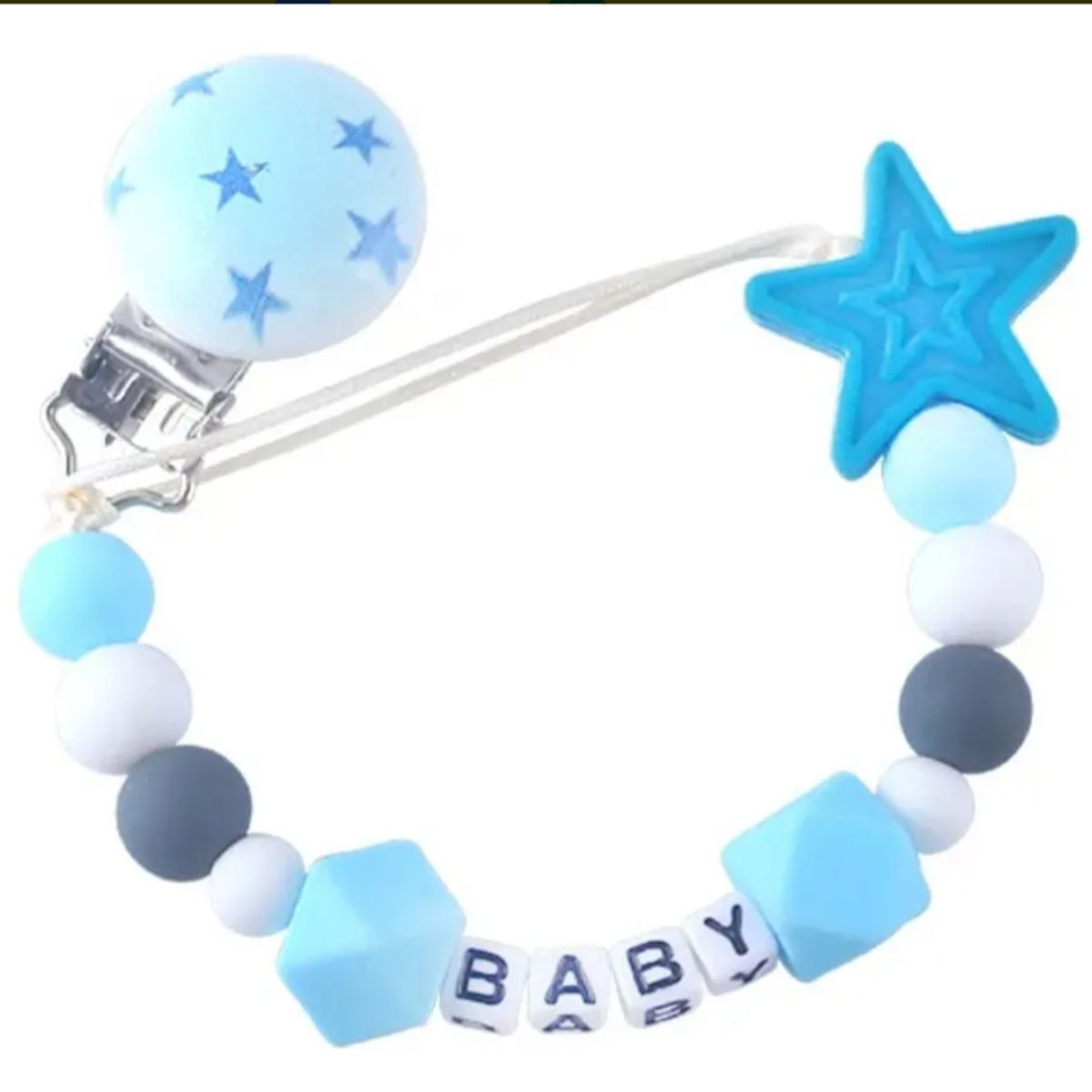 GENERICO - Porta Chupete Sujetador -madera Mordedor