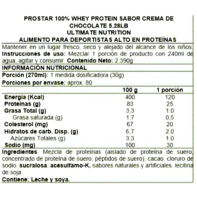 Imagen 2 del producto Proteína Prostar Whey 2LB - Cookies and Cream