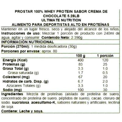 Imagen 2 del producto Proteína UL Prostar Whey 5lb - Cocoa Mocha