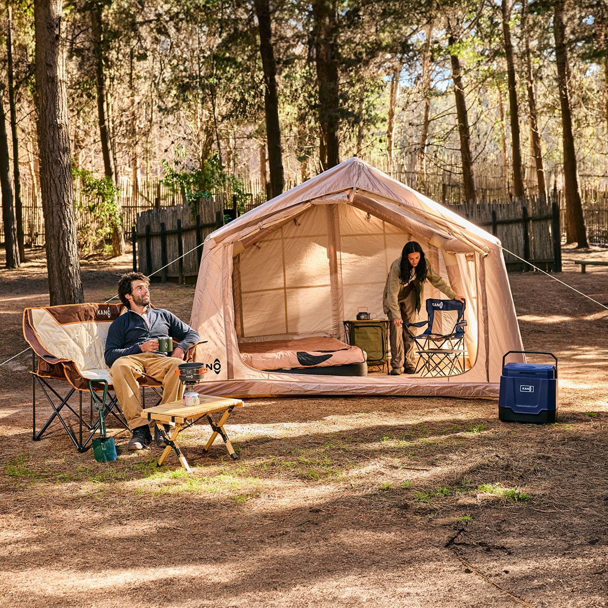KANO - Carpa Inflable Llaima 6 Personas Camping y Glamping Armado Rápido