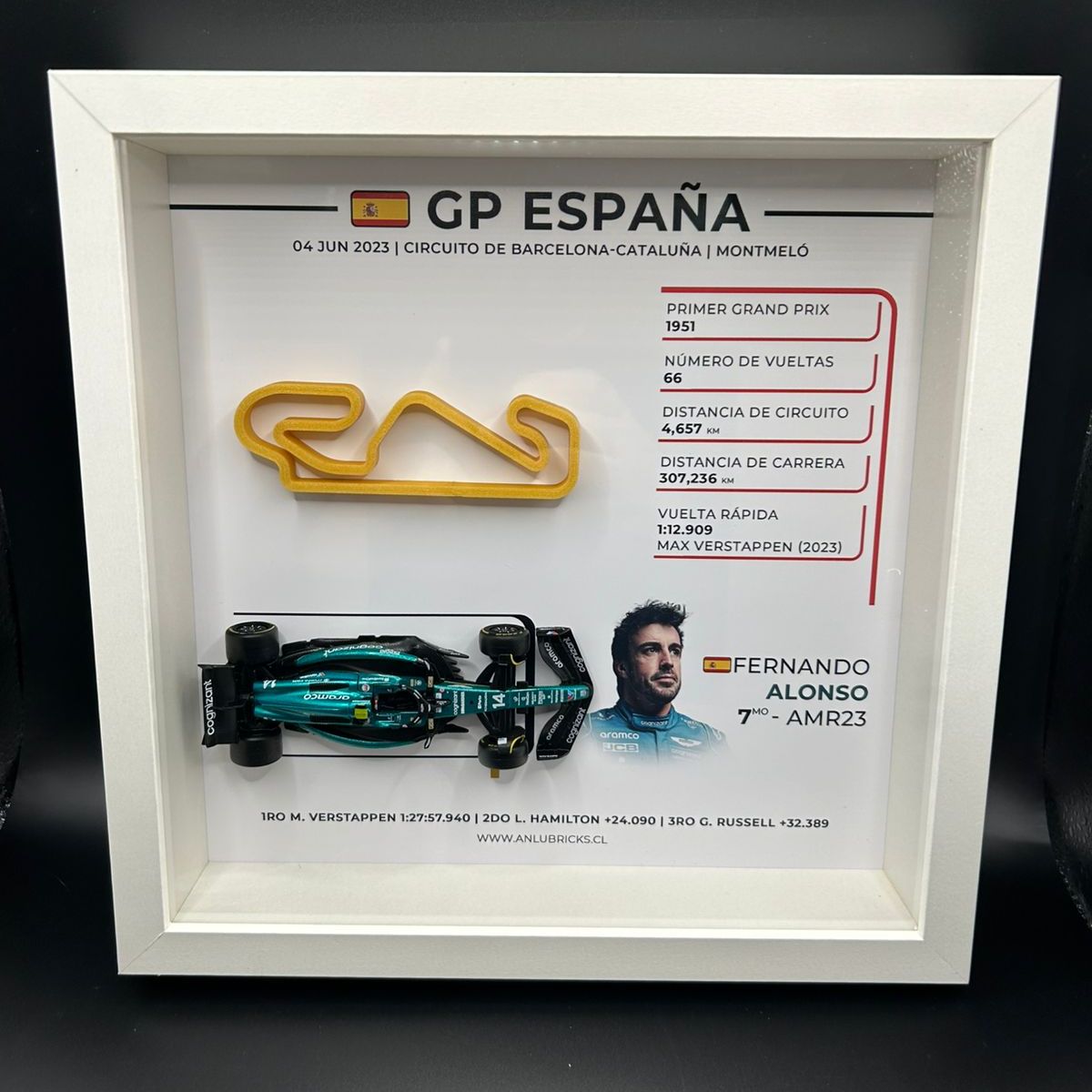 GENERICO - Cuadro decorativo Formula 1 GP España 2023 Fernando Alonso Aston martin f1