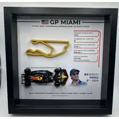 GENERICO - Cuadro decorativo Formula 1 GP Miami 2023 Checo Perez