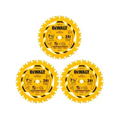 DEWALT - Pack 3 Discos 7-1/4'' 24 Dientes DWA271424PK3