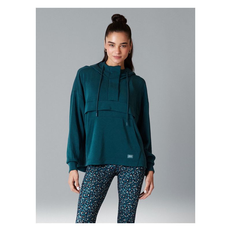 LOUNGE - Polerón Mujer Active Liso