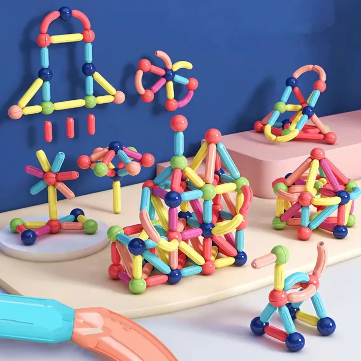 BELIDASHOP - Set De Bloques Magnéticos 3d De Construcción Imán 42 Piezas