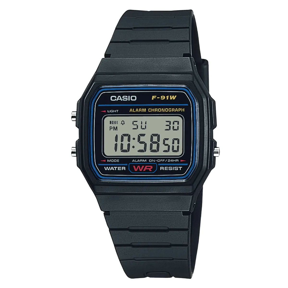 CASIO - RELOJ CASIO F-91W-1DG UNISEX VINTAGE NEGRO