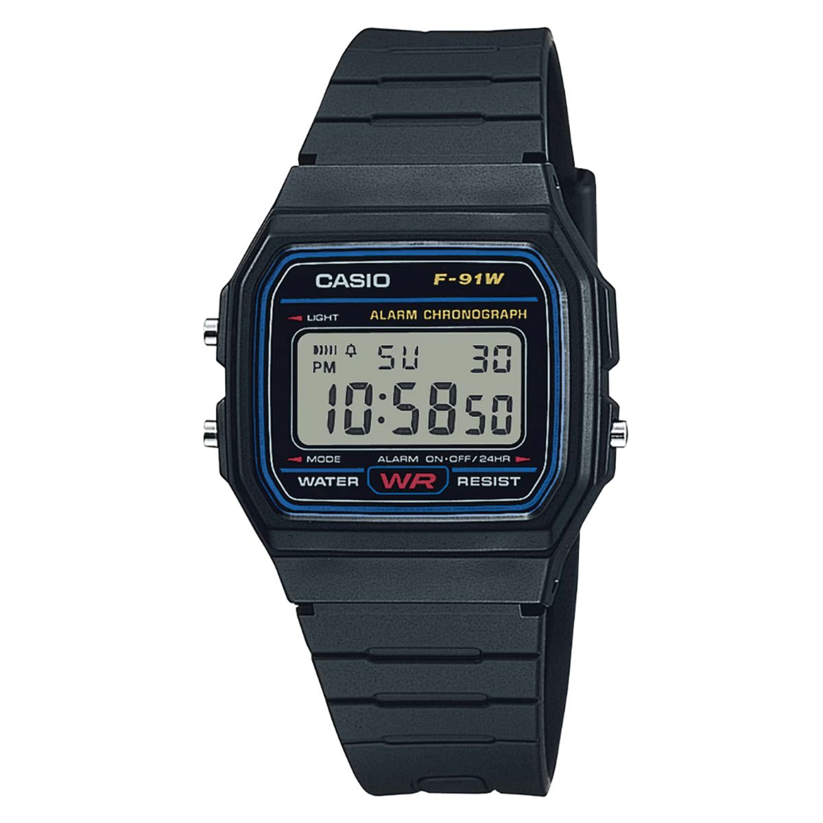 CASIO - RELOJ CASIO F-91W-1DG UNISEX VINTAGE NEGRO